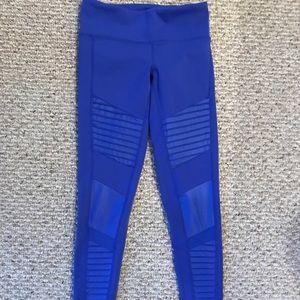 Alo Yoga motto leggings, blue